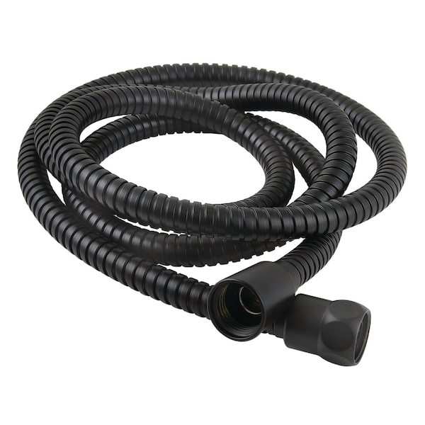 72Inch Stainless Steel Shower Hose, Matte Black